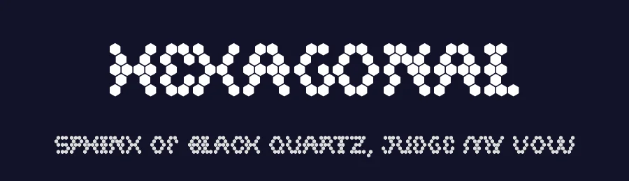 Hexagonal by weknow — Display Font — thumbnail 2