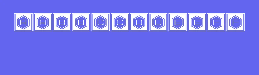 Hexagonas by Vladimir Nikolic — Decorative Font — thumbnail 3
