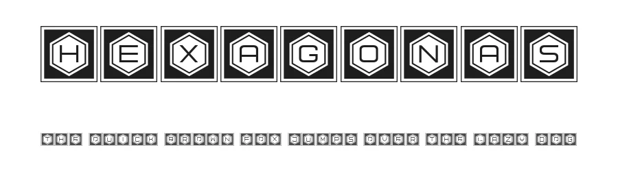 Hexagonas by Vladimir Nikolic — Decorative Font