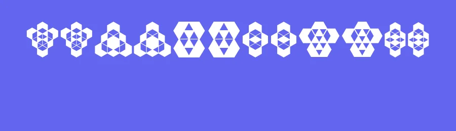 Hexagonos by Vladimir Nikolic — Dingbats Font — thumbnail 3