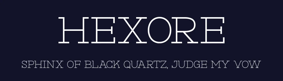 Hexore by Almarkhatype — Serif Font — thumbnail 2