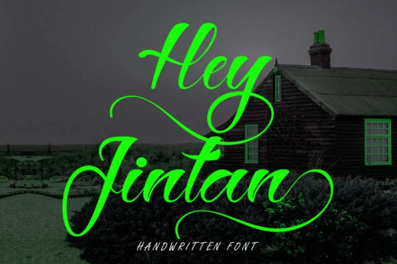 Hey Jintan Font by gatype — Script Handwritten Font