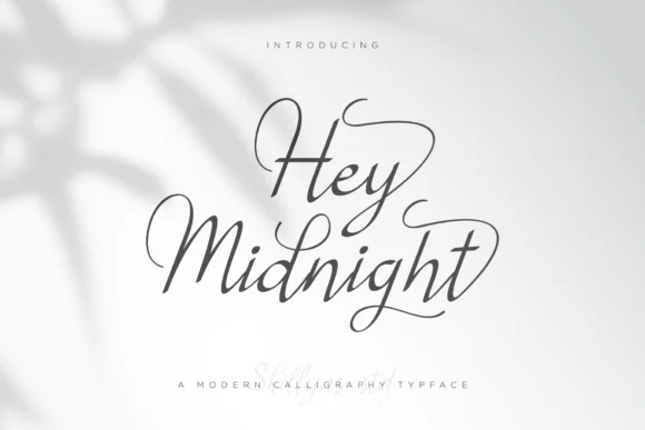 Hey Midnight Font by Skillyas Studio — Script Handwritten Font