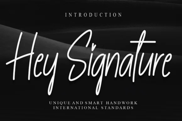 Hey Signature Font by Misterletter.co by Misterletter.co — Script Handwritten Font