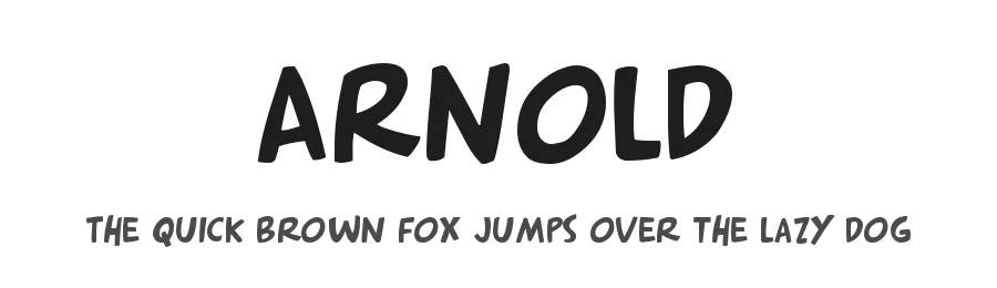 Arnold by Aaron Smith — Decorative Font
