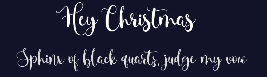 Hey Christmas by Airotype — Script Handwritten Font — thumbnail 2