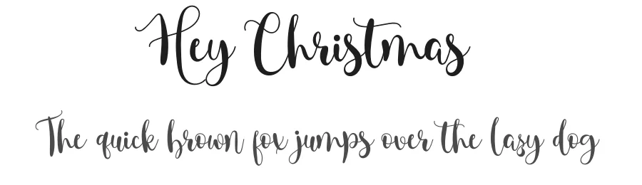Hey Christmas by Airotype — Script Handwritten Font