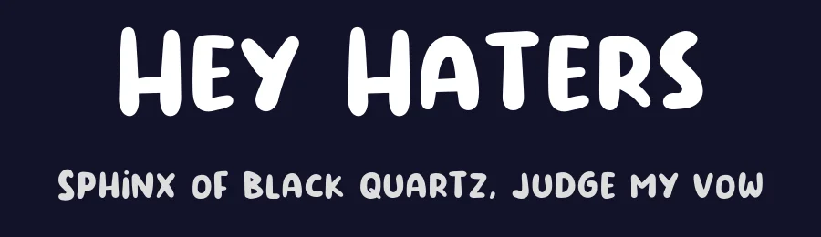 Hey Haters by Khurasan — Decorative Font — thumbnail 2
