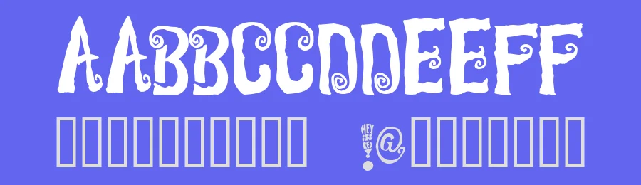 Hey it's red by Fontocide — Decorative Font — thumbnail 3