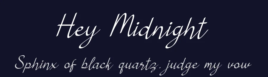 Hey Midnight by skillyasstudio.com — Script Handwritten Font — thumbnail 2