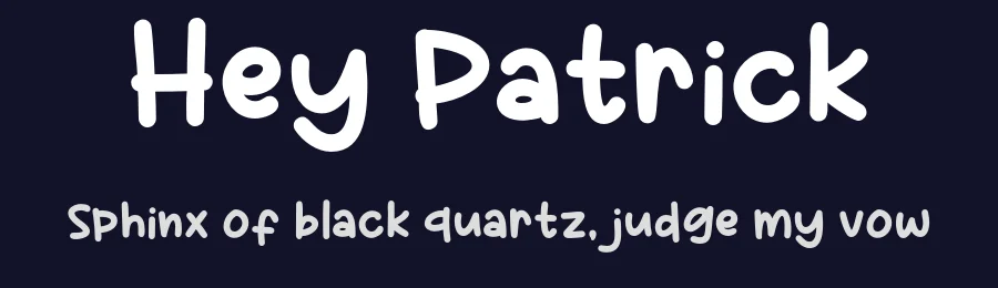 Hey Patrick by Khurasan — Script Handwritten Font — thumbnail 2