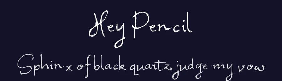 Hey Pencil by Fontherapy — Script Handwritten Font — thumbnail 2
