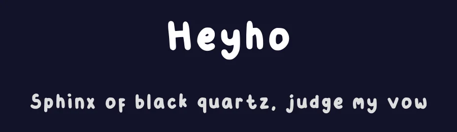Heyho by dorabletrap — Script Handwritten Font — thumbnail 2