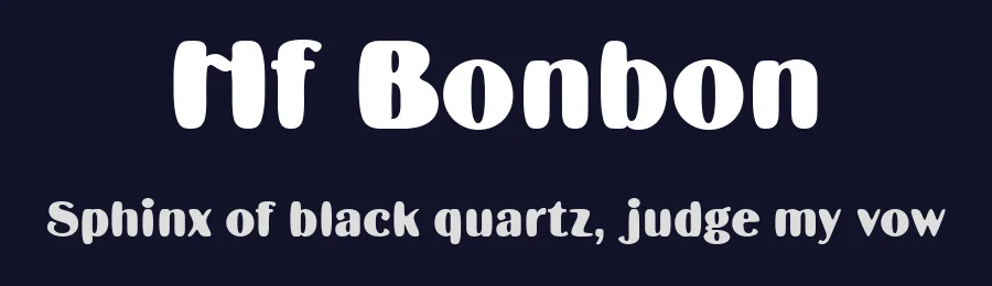 Hf Bonbon by HyFont Studio — Decorative Font — thumbnail 2