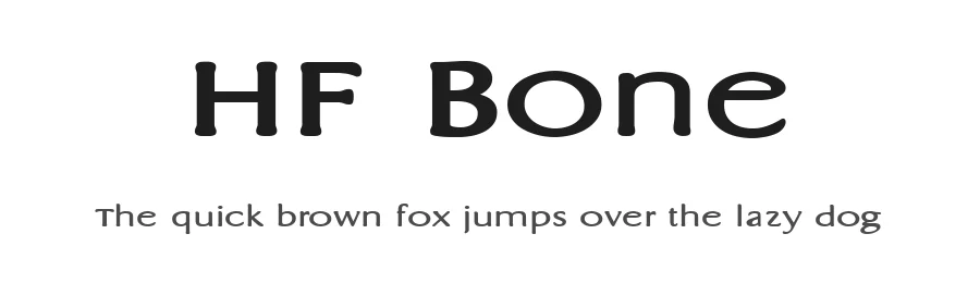 HF Bone by HyFont Studio β Sans Serif Font