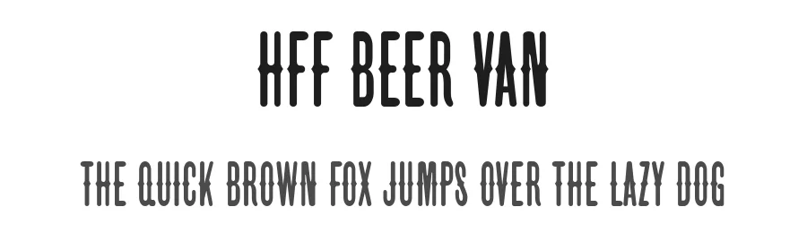 HFF Beer Van
