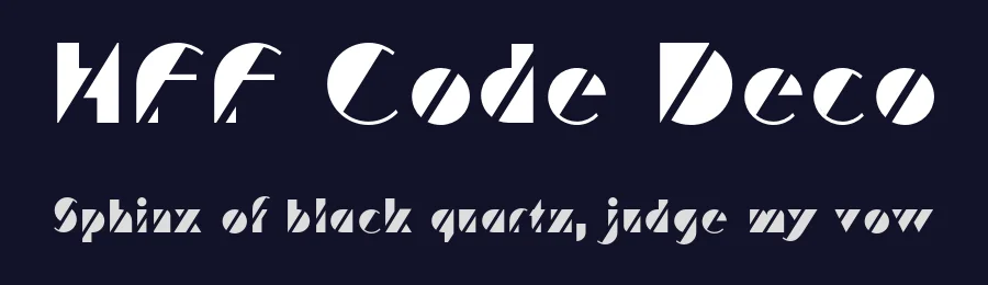 HFF Code Deco by Have Fun with Fonts — Decorative Font — thumbnail 2