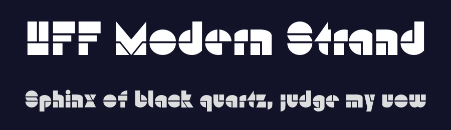 HFF Modern Strand by Have Fun with Fonts — Decorative Font — thumbnail 2
