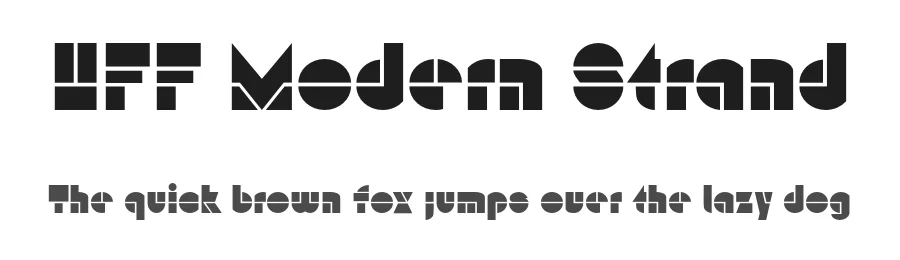 HFF Modern Strand by Have Fun with Fonts — Decorative Font