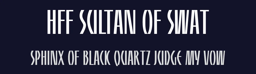 HFF Sultan of Swat by Have Fun with Fonts — Decorative Font — thumbnail 2