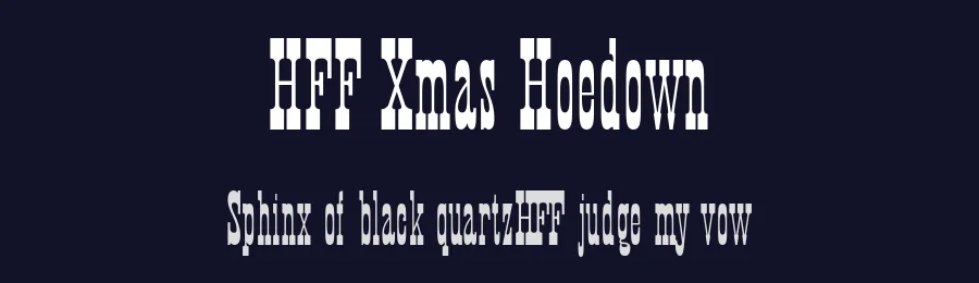 HFF Xmas Hoedown by Have Fun with Fonts — Decorative Font — thumbnail 2