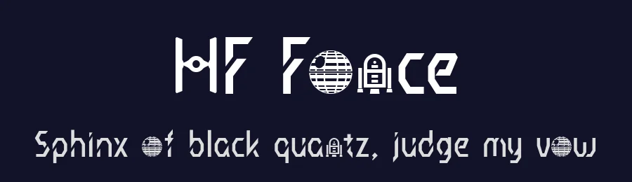 HF Force by HyFont Studio — Display Font — thumbnail 2