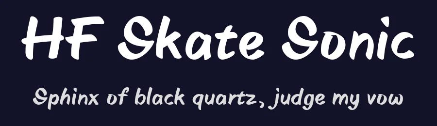 HF Skate Sonic by HyFont Studio — Script Handwritten Font — thumbnail 2