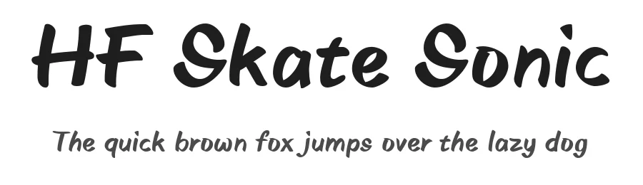 HF Skate Sonic by HyFont Studio — Script Handwritten Font