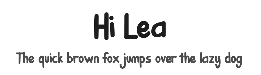 Hi Lea