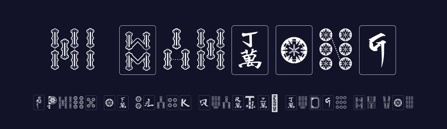 Hi Mahjong by Kaman L — Dingbats Font — thumbnail 2