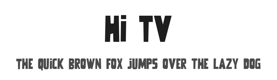 Hi TV by Yebhutype — Decorative Font