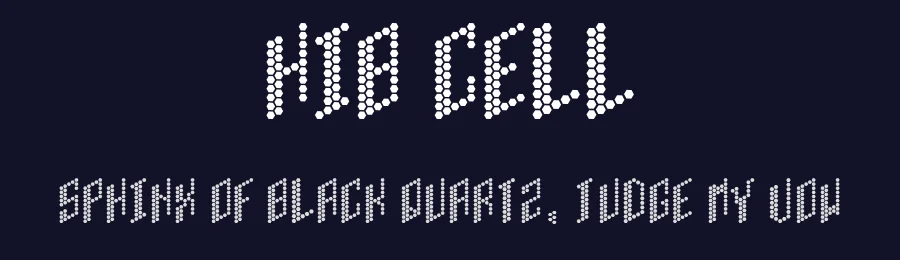 HIB Cell by Tatsuya — Display Font — thumbnail 2
