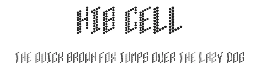 HIB Cell by Tatsuya — Display Font