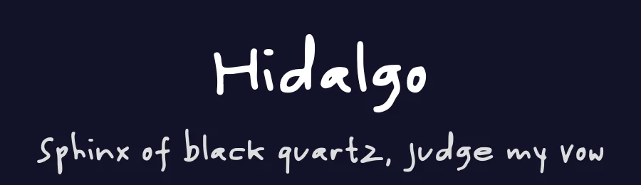 Hidalgo by Alexa — Script Handwritten Font — thumbnail 2