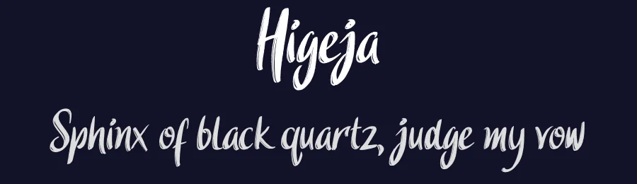 Higeja by Ririn Khoiriyah — Script Handwritten Font — thumbnail 2