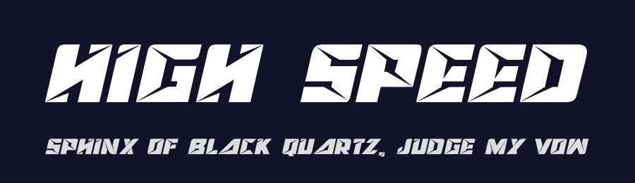 High Speed by GFR Creative — Display Font — thumbnail 2