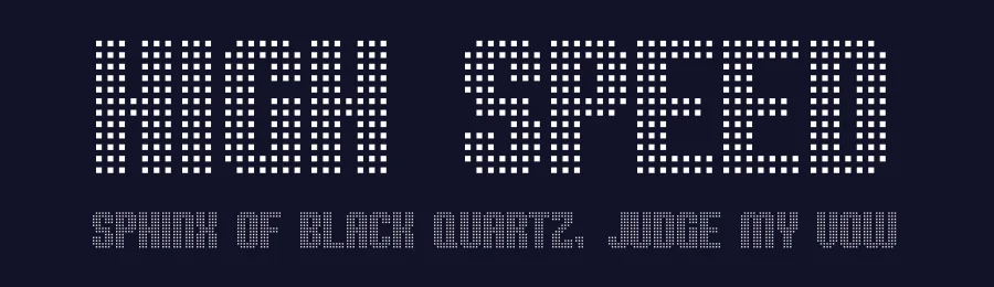 High Speed by Pizzadude — Display Font — thumbnail 2