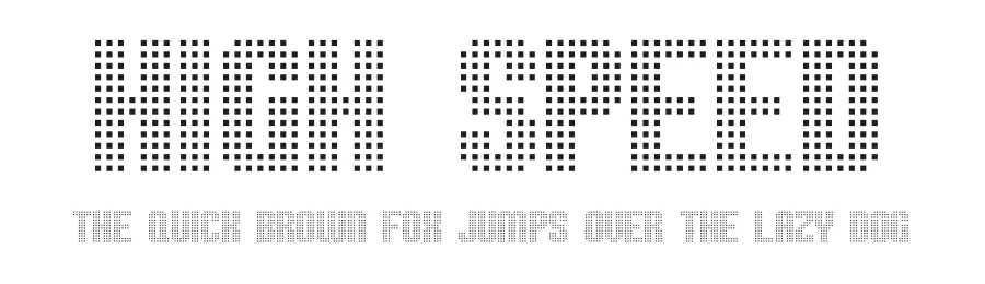 High Speed by Pizzadude — Display Font