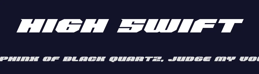 High Swift by Variatype — Display Font — thumbnail 2