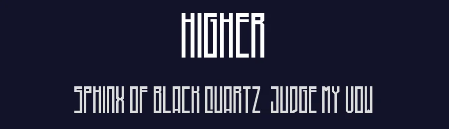 Higher by Marisa Passos — Display Font — thumbnail 2
