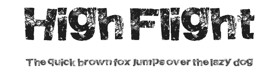 High Flight by Xerographer Fonts โ Decorative Font