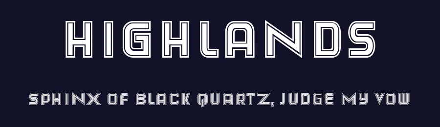 Highlands by Vladimir Nikolic — Sans Serif Font — thumbnail 2
