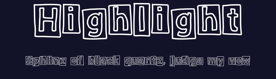 Highlight by Geronimo Font Studios — Decorative Font — thumbnail 2