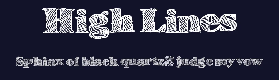 High Lines by Xerographer Fonts — Decorative Font — thumbnail 2