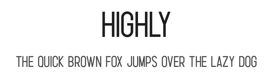 Highly by Garisman Studio β Sans Serif Font