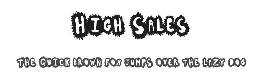 High Sales by Xerographer Fonts — Decorative Font