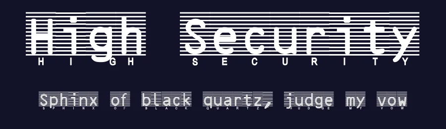 High Security by John Tetreault — Display Font — thumbnail 2