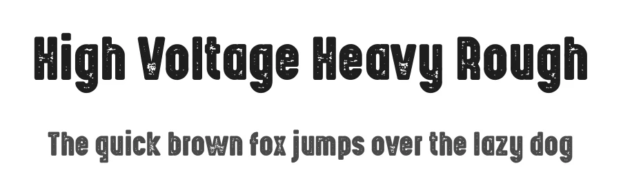 High Voltage Heavy Rough by Levi Szekeres — Decorative Font