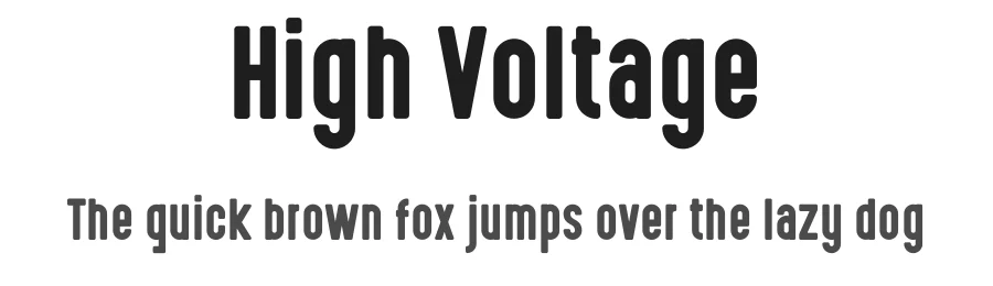 High Voltage
