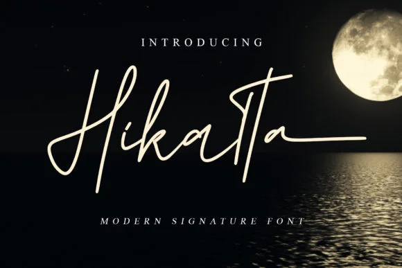 Hikatta Font by noftanti — Script Handwritten Font